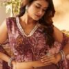 Rose Brown Sequins Embroidered Crepe Party Wear Lehenga - Image 4