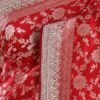Crimson Red Sequins Embroidered Silk Saree - Image 2